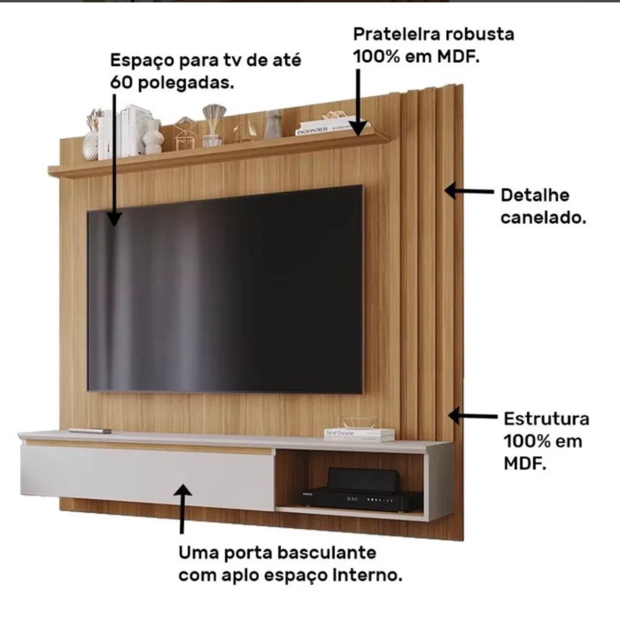 Painel Home Sofisticado em MDF - Foto 3