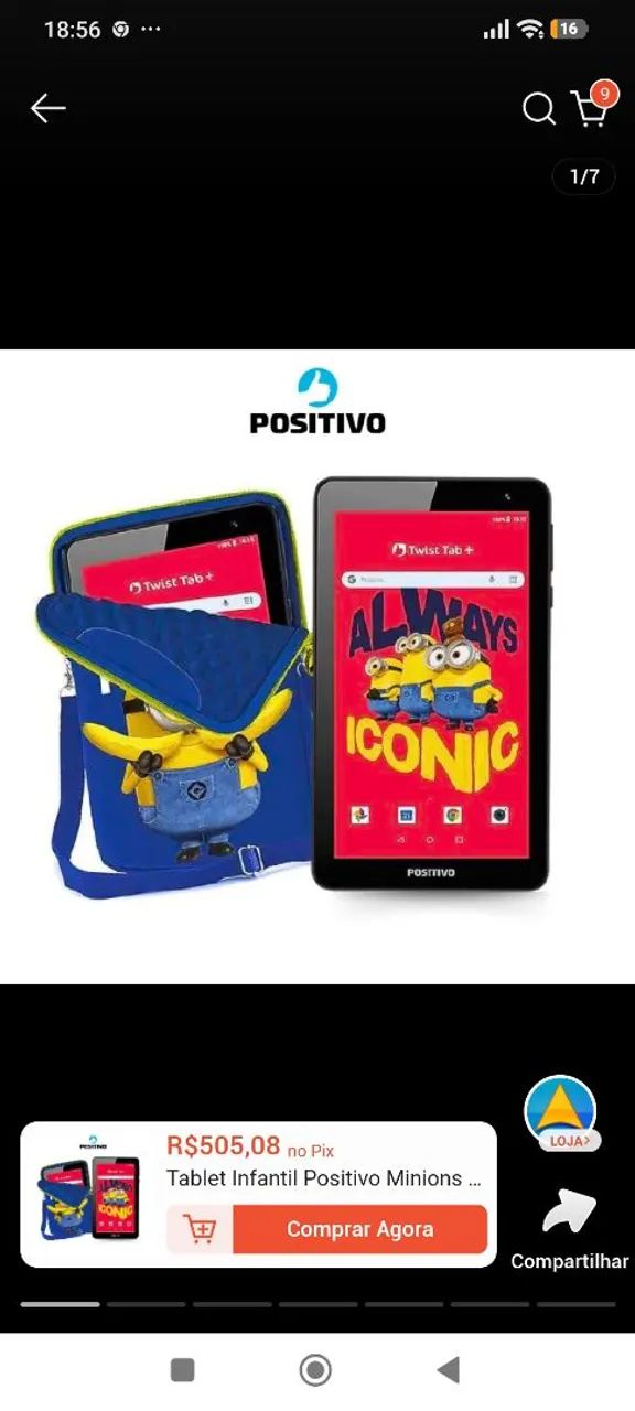 Tablet positivo minions