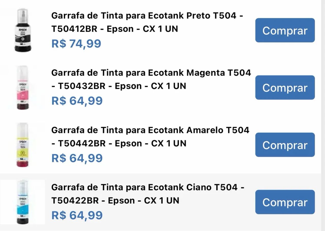 Tinta impressora 504 - Foto 2