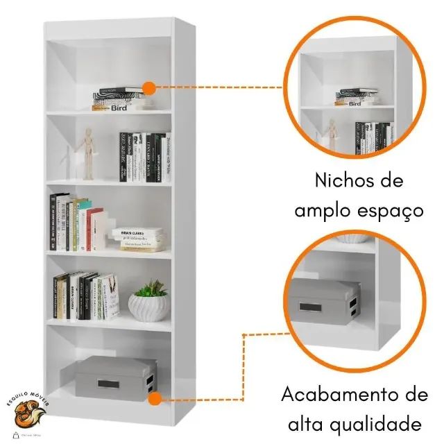 Livreiro de Escritório com 4 Prateleiras (ENTREGAS EM ATÉ 24h)!! - Foto 2