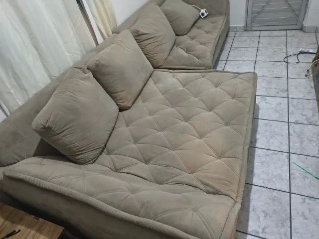 Sofá 4 lugares com mola e fino acabamento - Foto 3