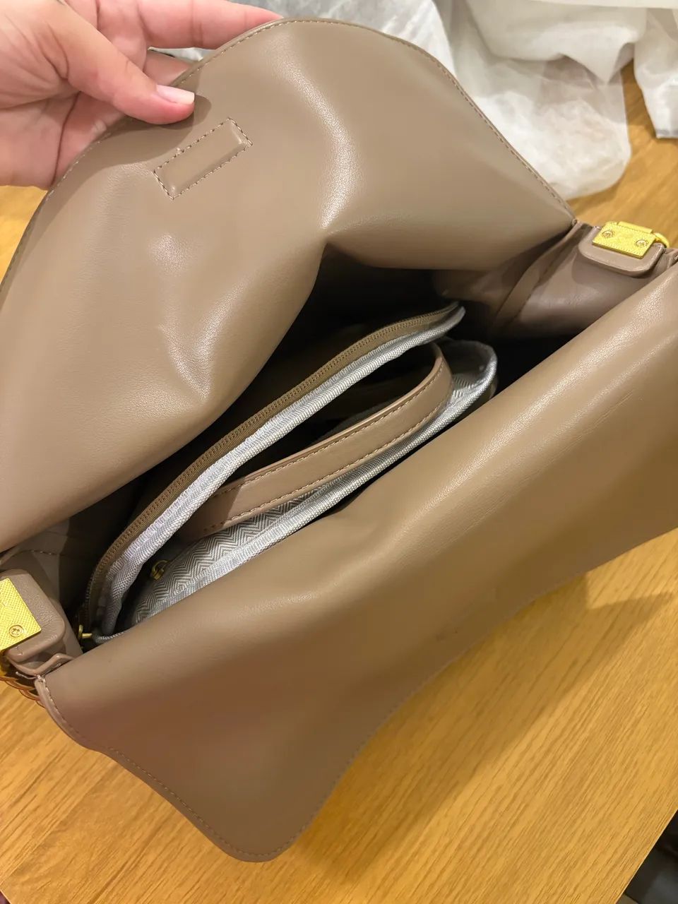 Bolsa Caqui com Alça Corrente - Foto 3