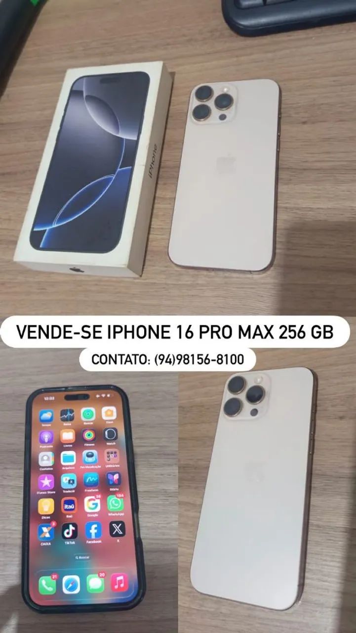 Iphone 16 pro max 256 gigas
