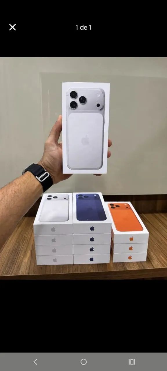 iPhone 17 pro Max lacrado 1 ano de garantia apple
