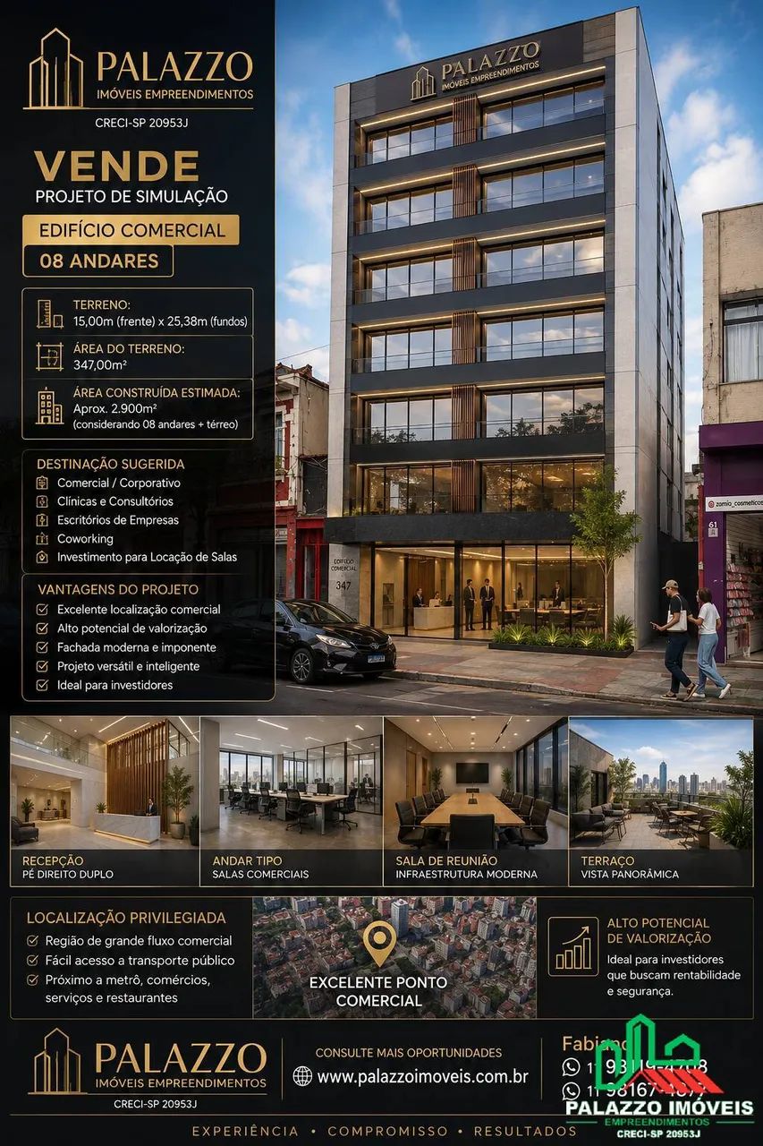 EXCELENTE LOJA COM TERRENO 347,00M2 PROJETOS residenciais e comerciais LAPA - Foto 2