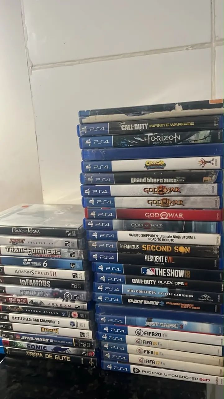 Lote de jogos Ps3 e Ps4