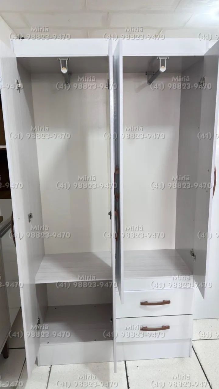 GUARDA-ROUPA COMPACTO - PERFEITO PARA QUARTOS PEQUENOS - Foto 2