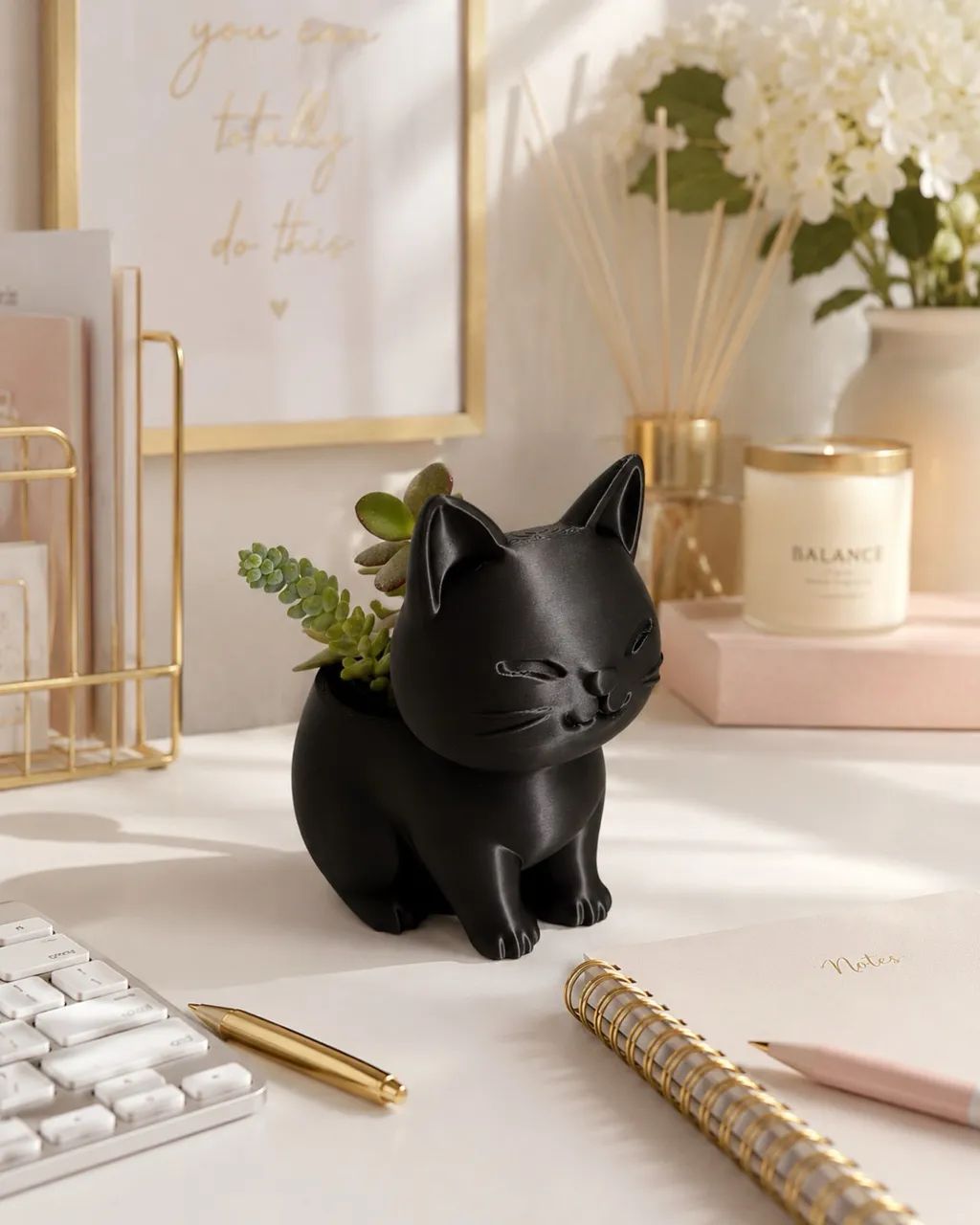 Vaso Gatinho para Suculenta