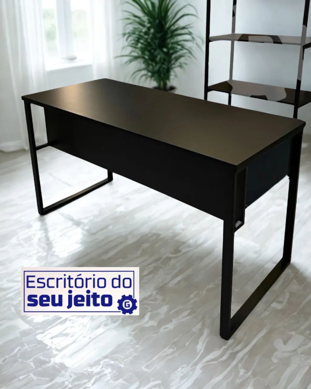 Birô Reforçado 1,1m NOVA Mesa Industrial Multiuso para Computador Notebook de Escritório - Foto 2