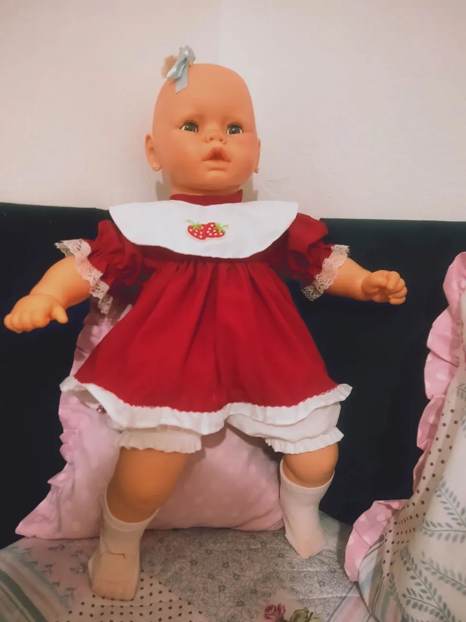 Vestido de boneca meu bebê da estrela e Bilu Bilu. - Foto 2