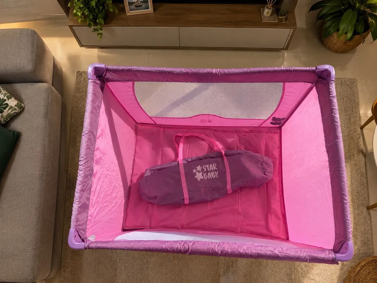 Cercadinho infantil com bolsa 