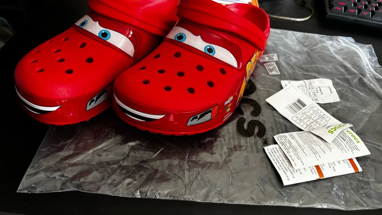 Crocs relâmpago mcqueen original 40/41 - Foto 2