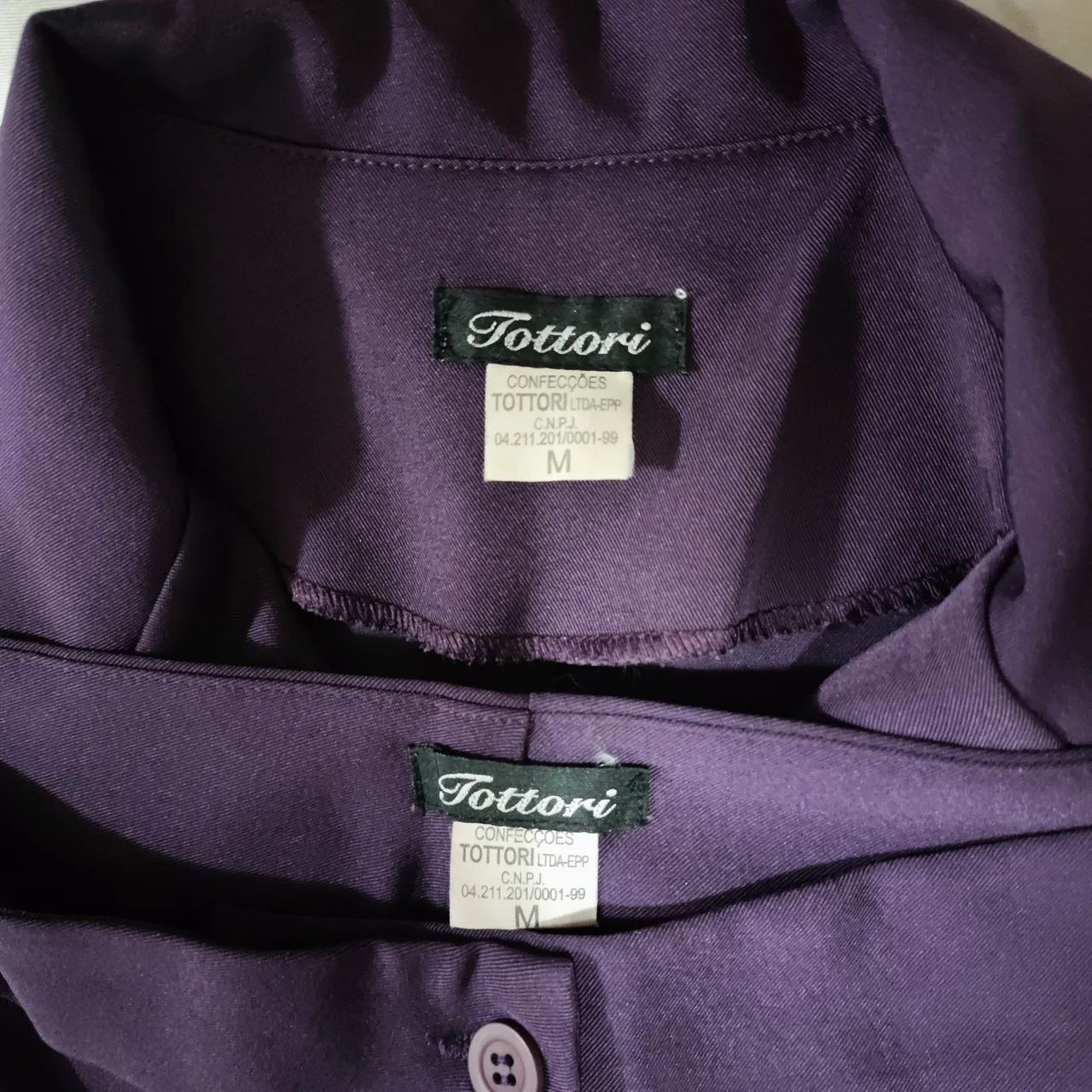 Conjunto Oxford feminino M roxo - Foto 4