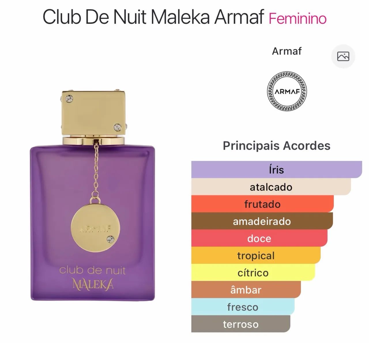 Perfume Feminino Club de Nuit Maleka  - Foto 3