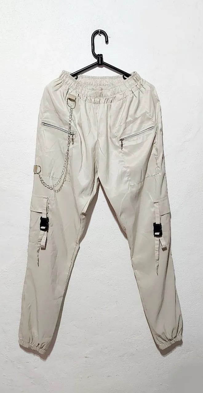 Calça Cargo Jogger Corrente Bolso