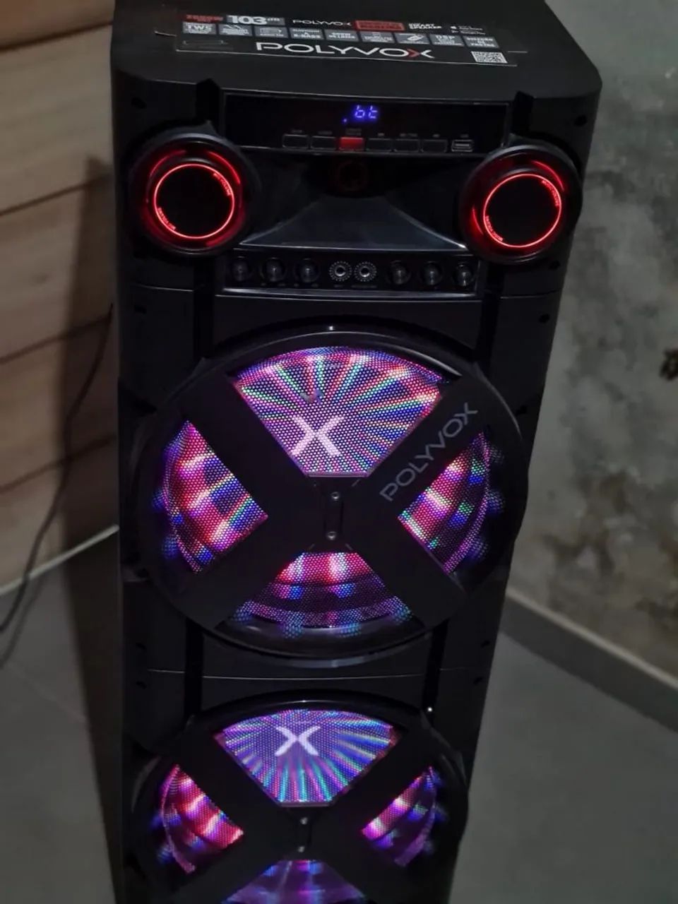 Vendo ou troco torre de som Polyvox 2000W  - Foto 2