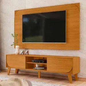 Rack com Painel Duna Cinamomo