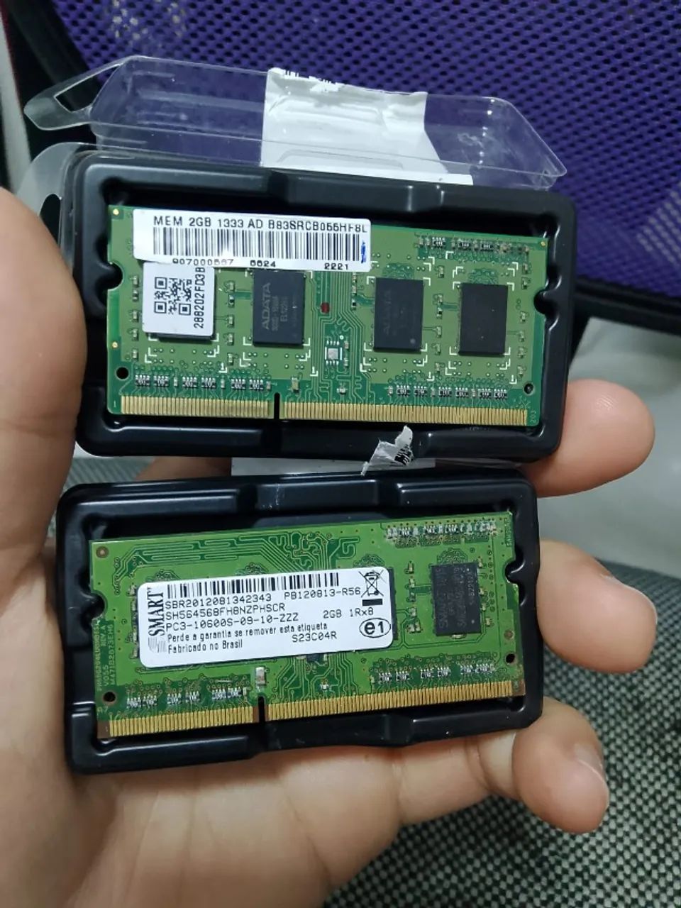 Kit 4GB RAM Notebook (2x2GB) DDR3 1333MHz - Testadas e Funcionando 100% - Foto 3