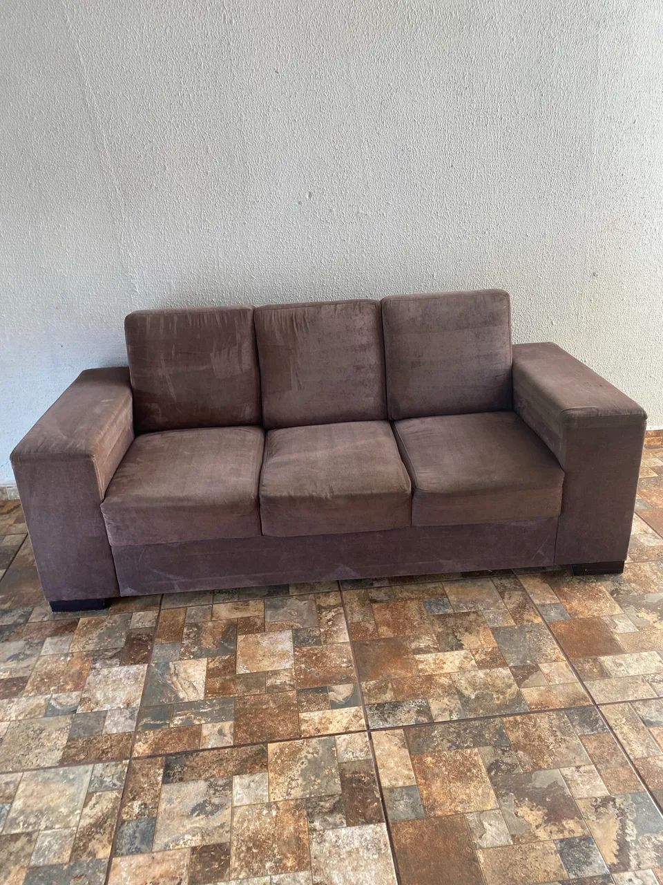 Lindo Sofá 3 Lugares Suede  - Foto 3