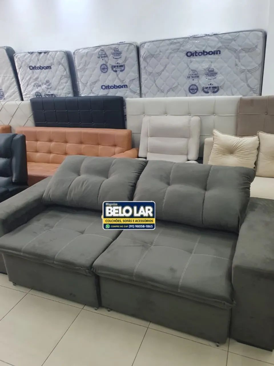     Sofá 3 Lugares Retrátil e Reclinável  - Foto 5