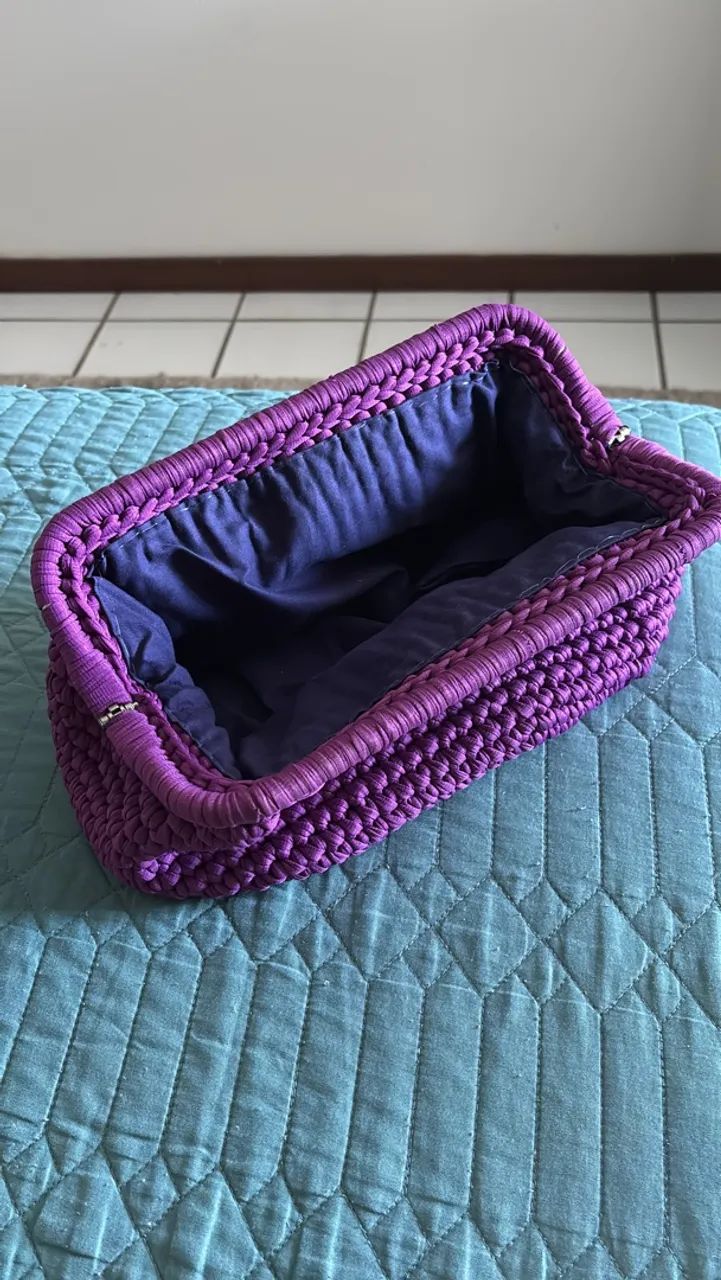 Bolsa média de Crochê  - Foto 2
