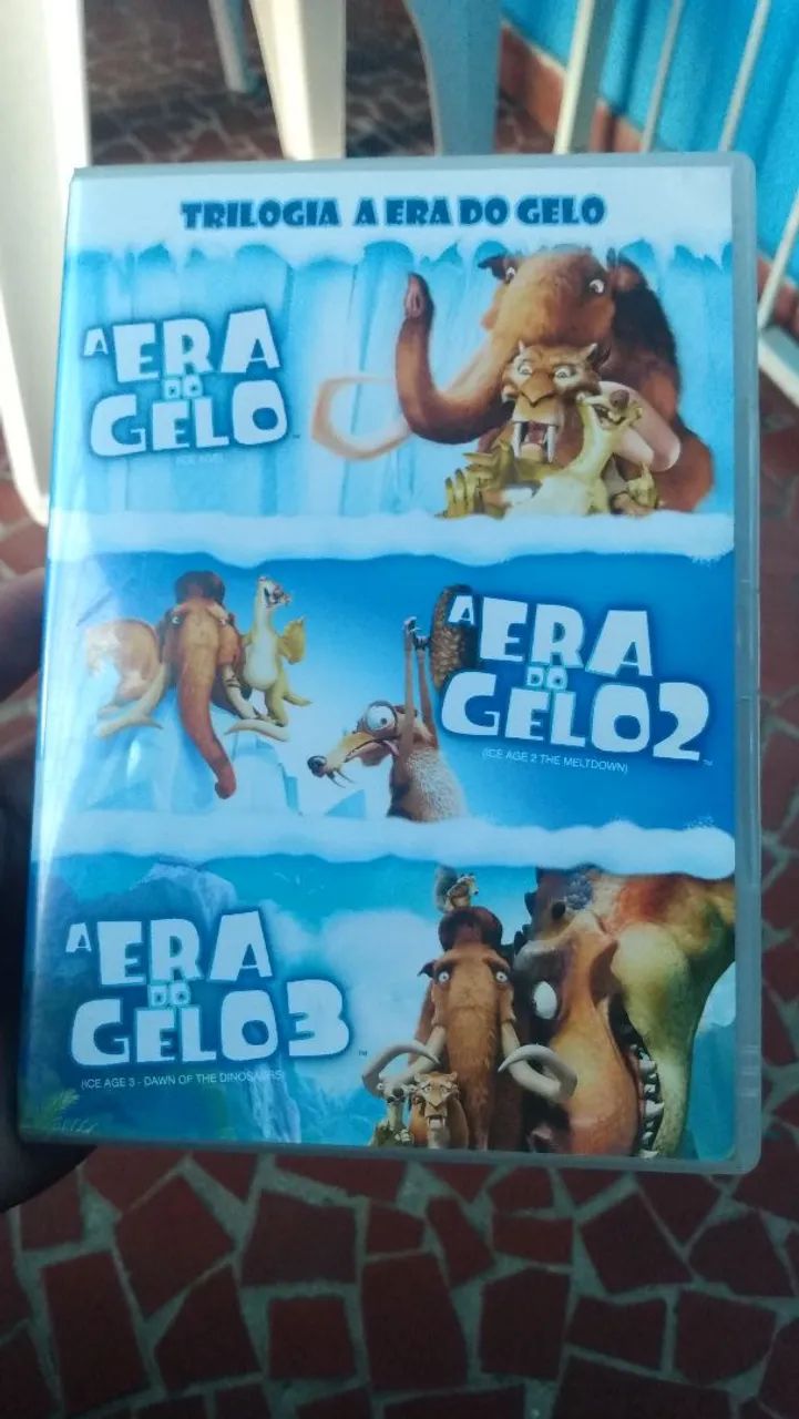 Box dvd original trilogia a era do gelo 1/2/3. - CDs, DVDs etc