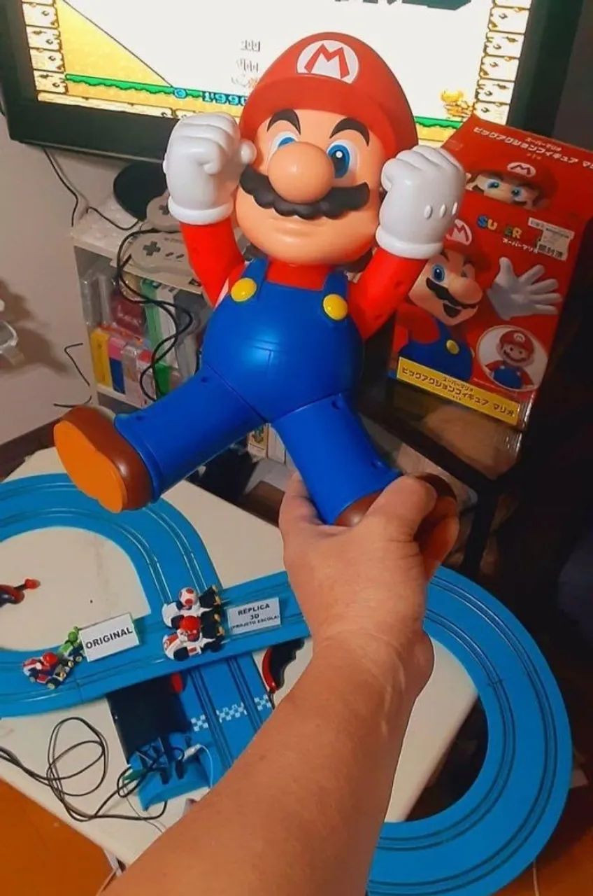 Boneco Super Mario original na caixa do Japao.  - Foto 4