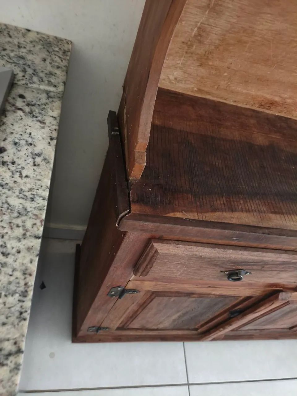 Cristaleira madeira maciça  - Foto 4