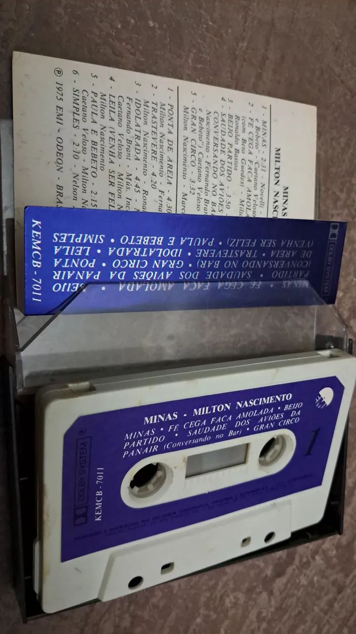 Cassette K7 Milton Nascimento MINAS  - Foto 3