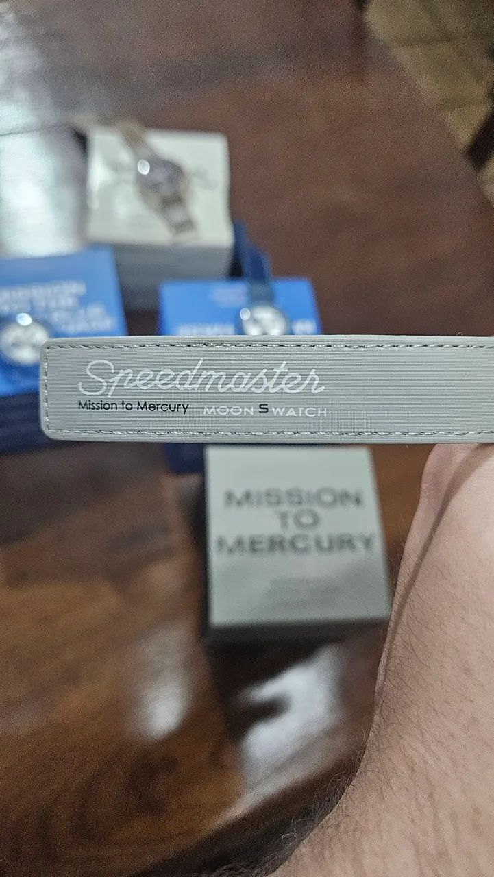 Relógio Omega x Swatch Moonswatch - Completo com caixa - Foto 5