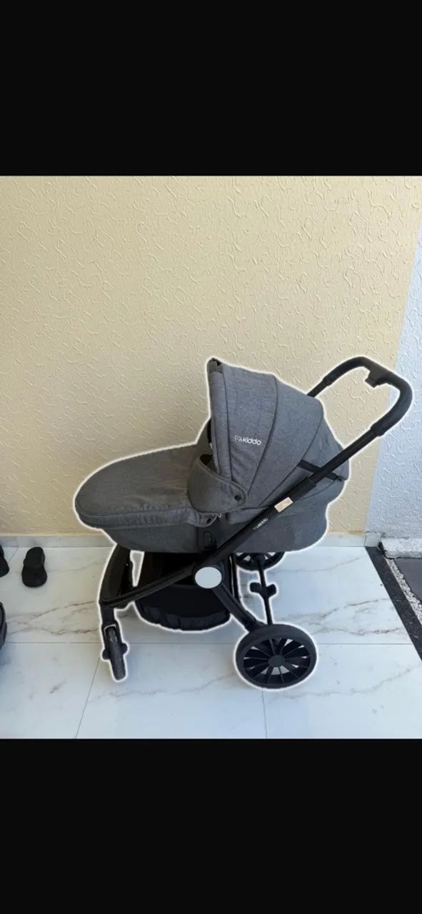 Carrinho de bebê kiddo (com Moisés) - Foto 2