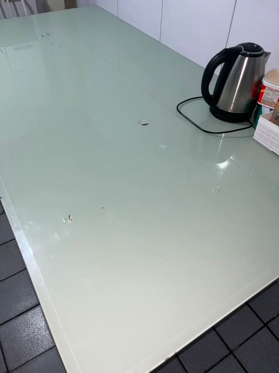Mesa de vidro temperado com película.<br>Mesa de virado temperado, com película. - Foto 5