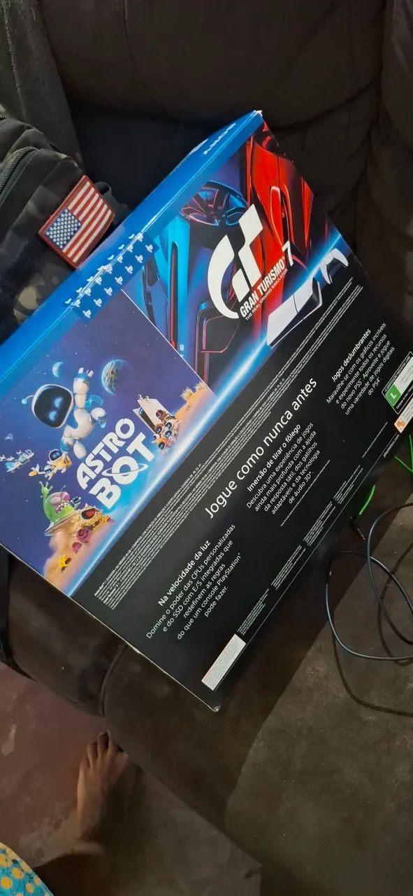 Ps5 Slim com caixa ainda, Mais projeto de brinde. - Foto 3