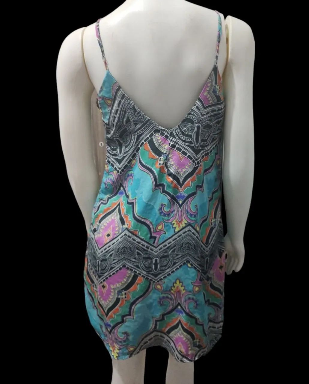 Vestido estampado azul - Foto 3
