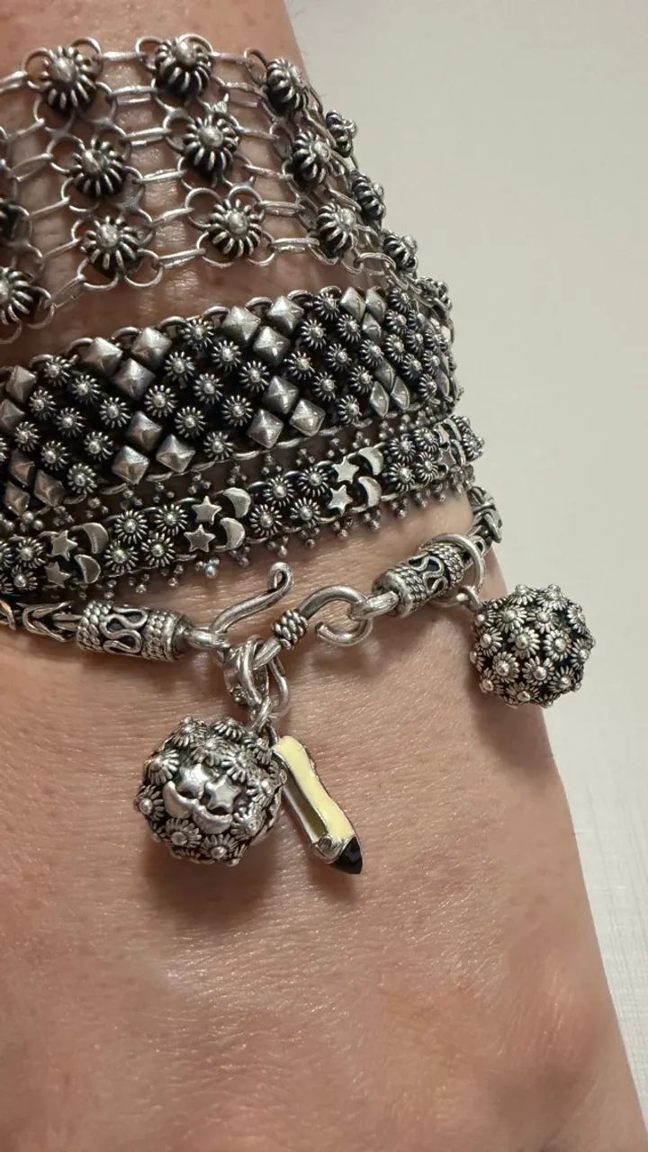 Pulseira Prata de Bali - Foto 3
