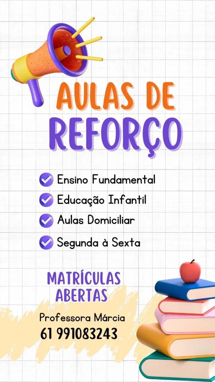 Aula reforço domiciliar 