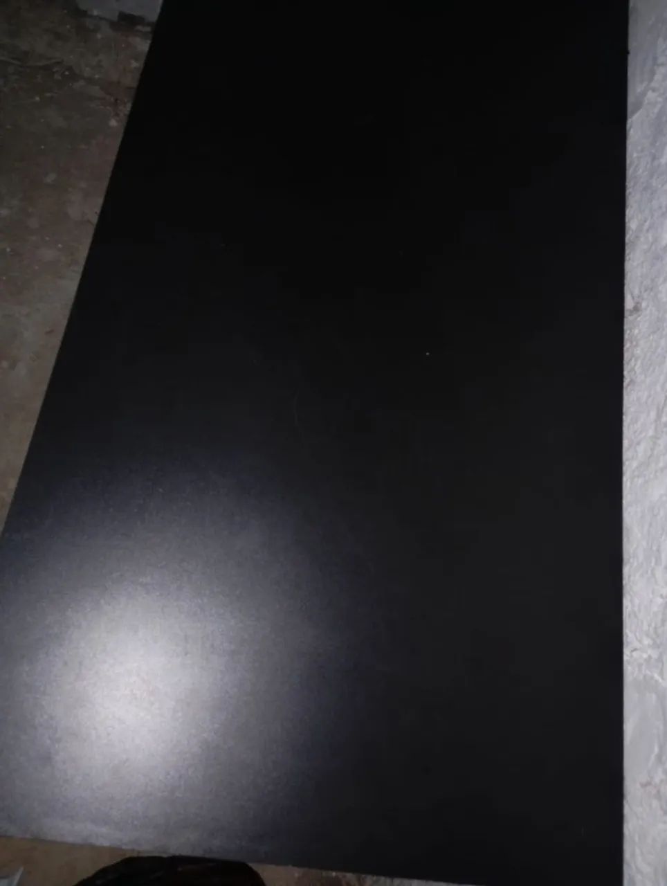 Mesa Preta de madeira retangular - 60X1,20
