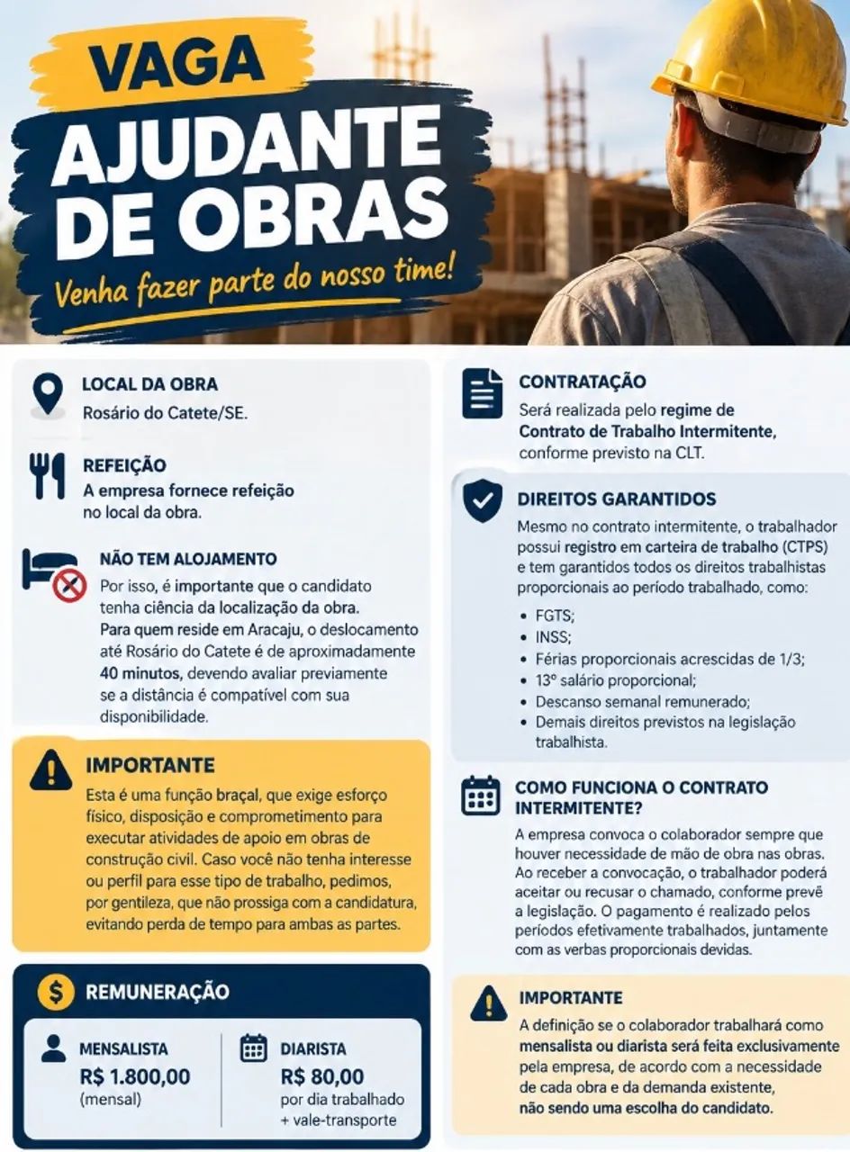 Ajudante de Obras