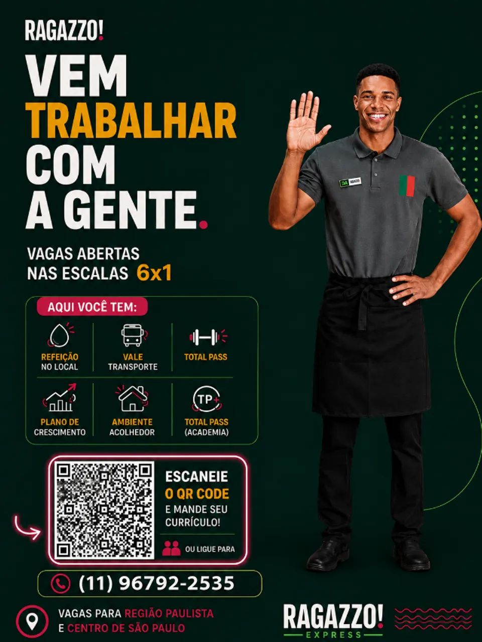 VAGAS RAGAZZO EXPRESS-SÃO PAULO