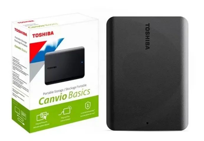 HD Externo Toshiba 1TB Canvio Basics Preto