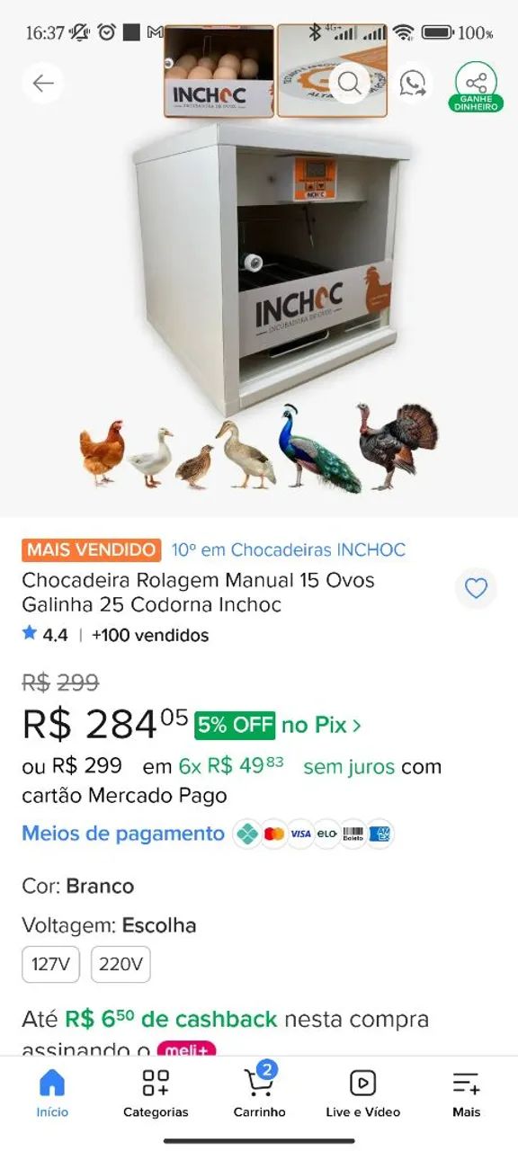 CHOCADEIRA INCHOC 