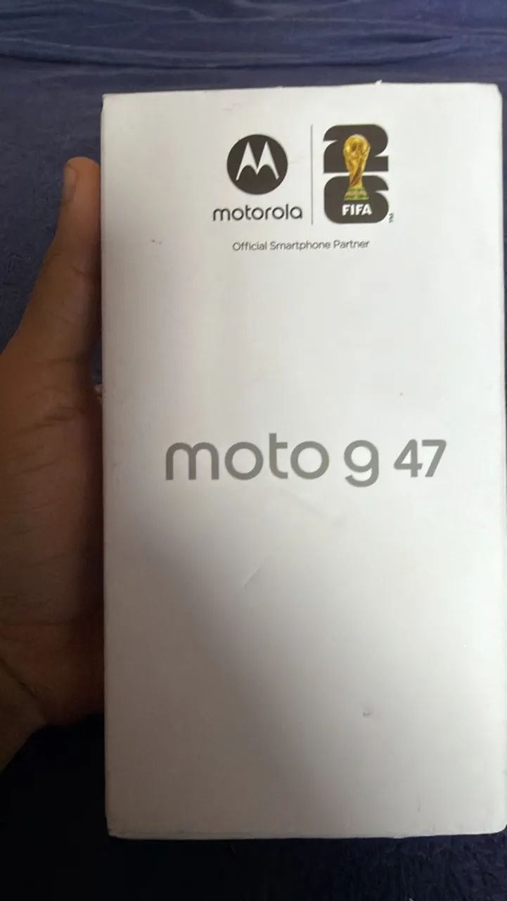 Moto g47 com nota e caixa