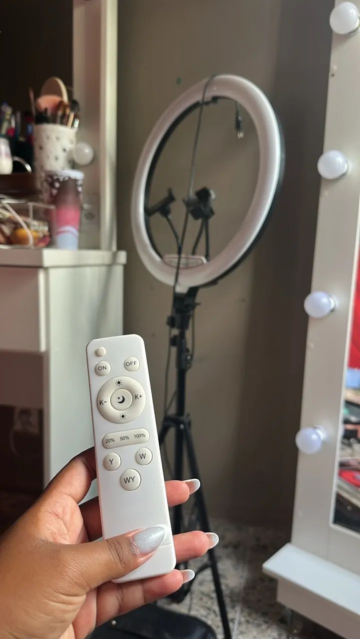 Vendo Ring Light Led Grande Iluminador 46cm 18 Polegadas + Tripé + controle - Foto 4