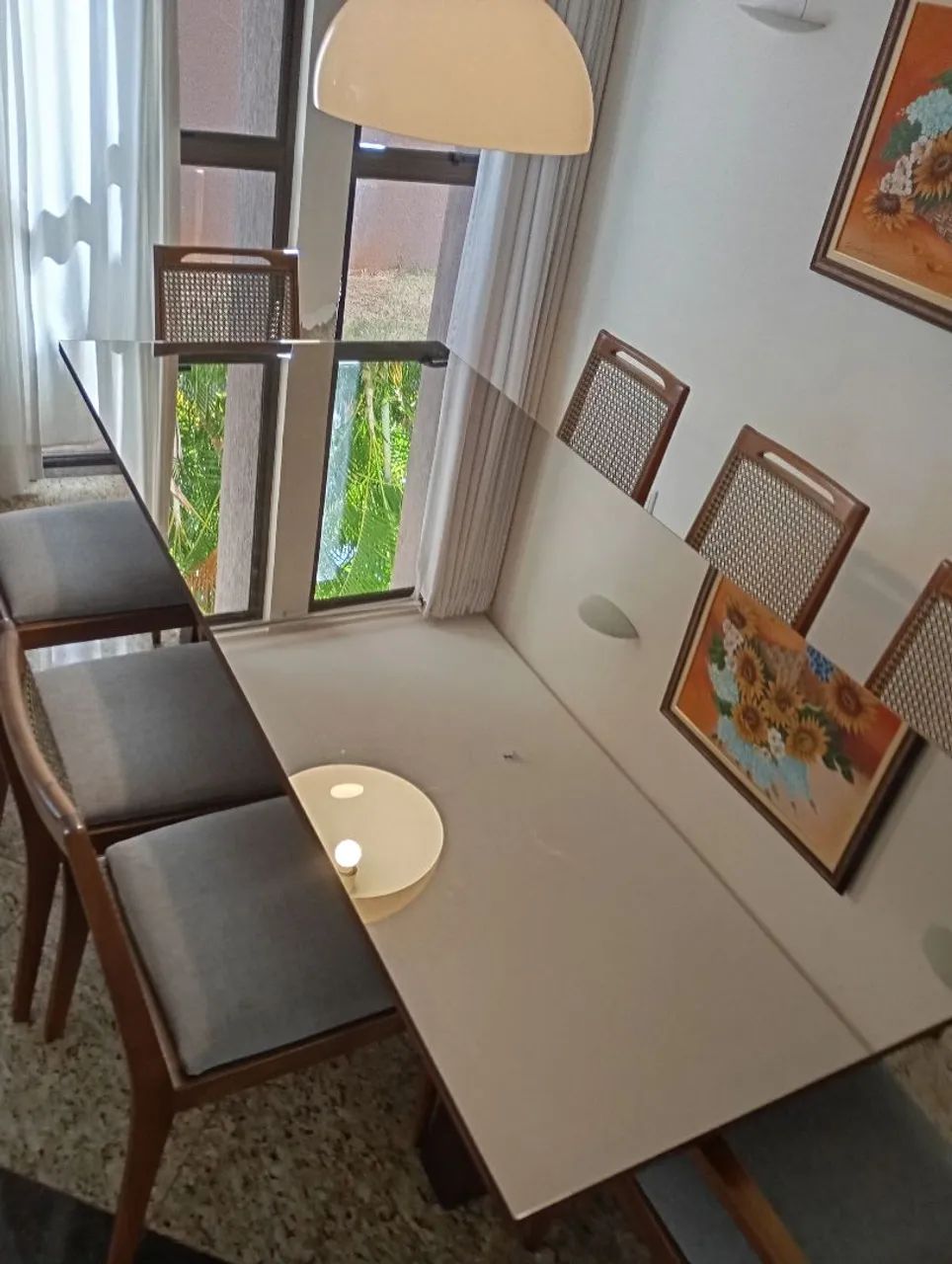 Mesa Grande Espelhada com 8 cadeiras  - Foto 5