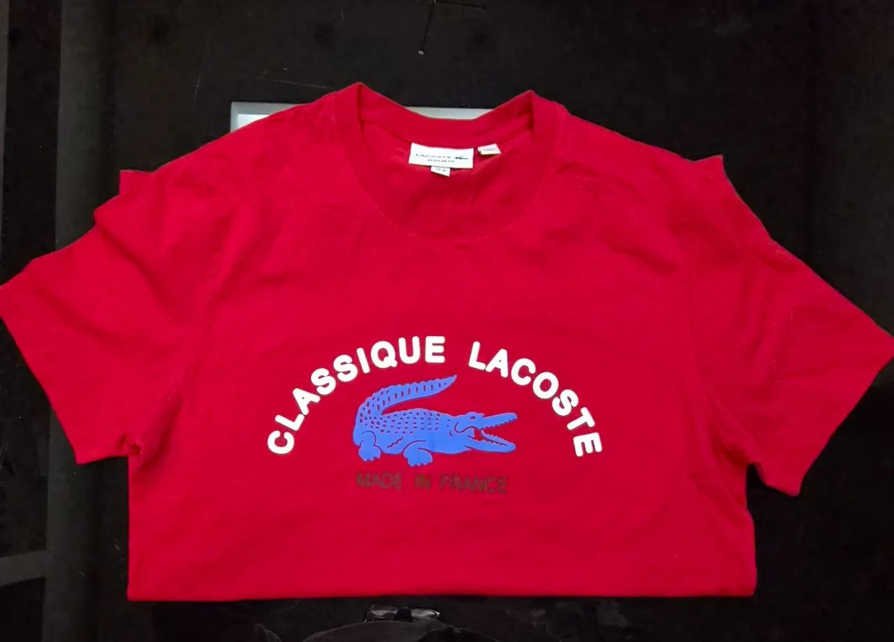 Camiseta lacoste vermelha classique M - Foto 2