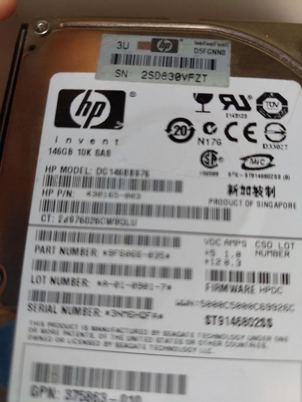 HD SAS HP 146GB 10K funcionando  - Foto 2