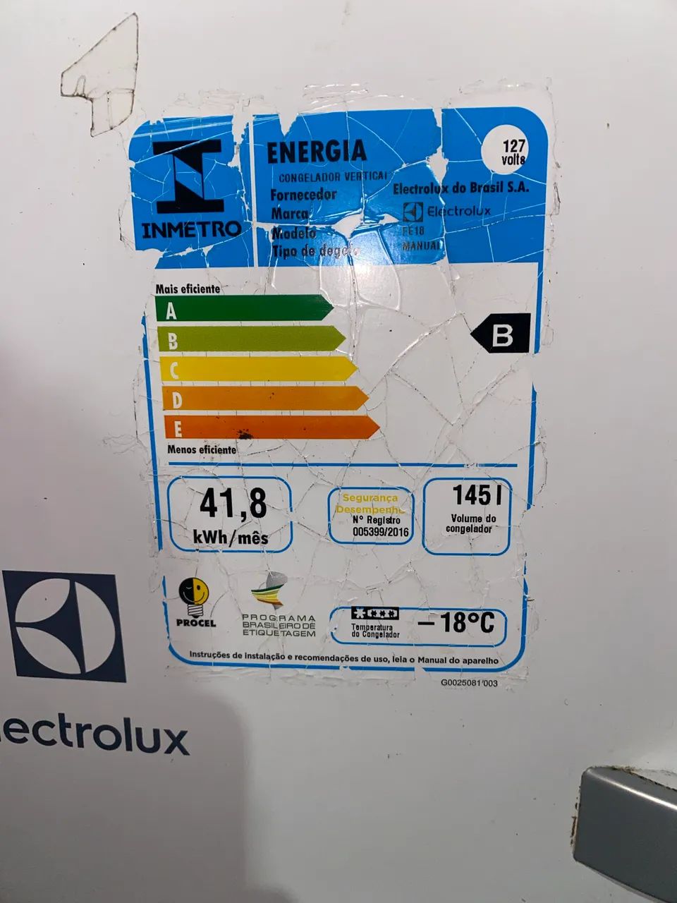 Freezer Vertical Electrolux 145L - Geladeiras e Freezers - Dezoito