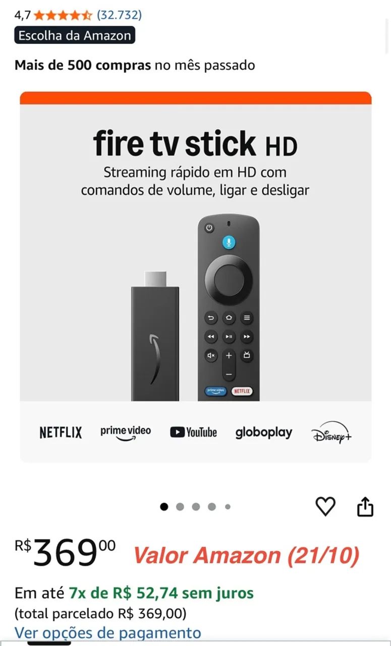 Amazon Stick TV - Fire OS - Foto 5