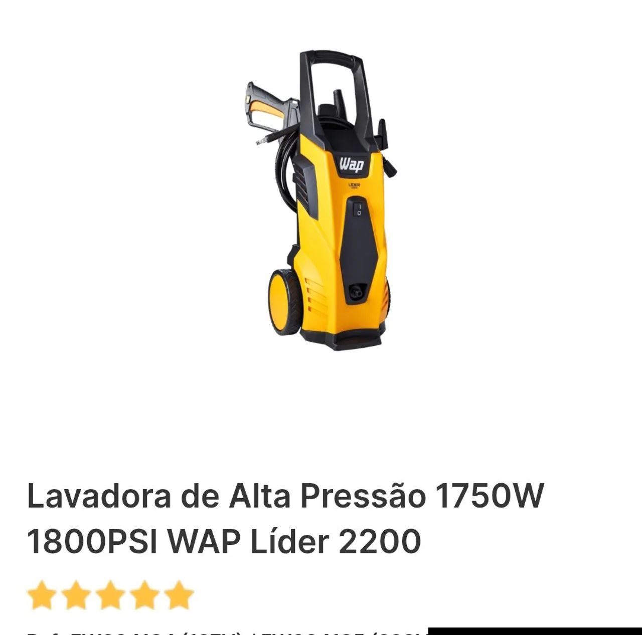 Máquina Wap pouco usada 220v