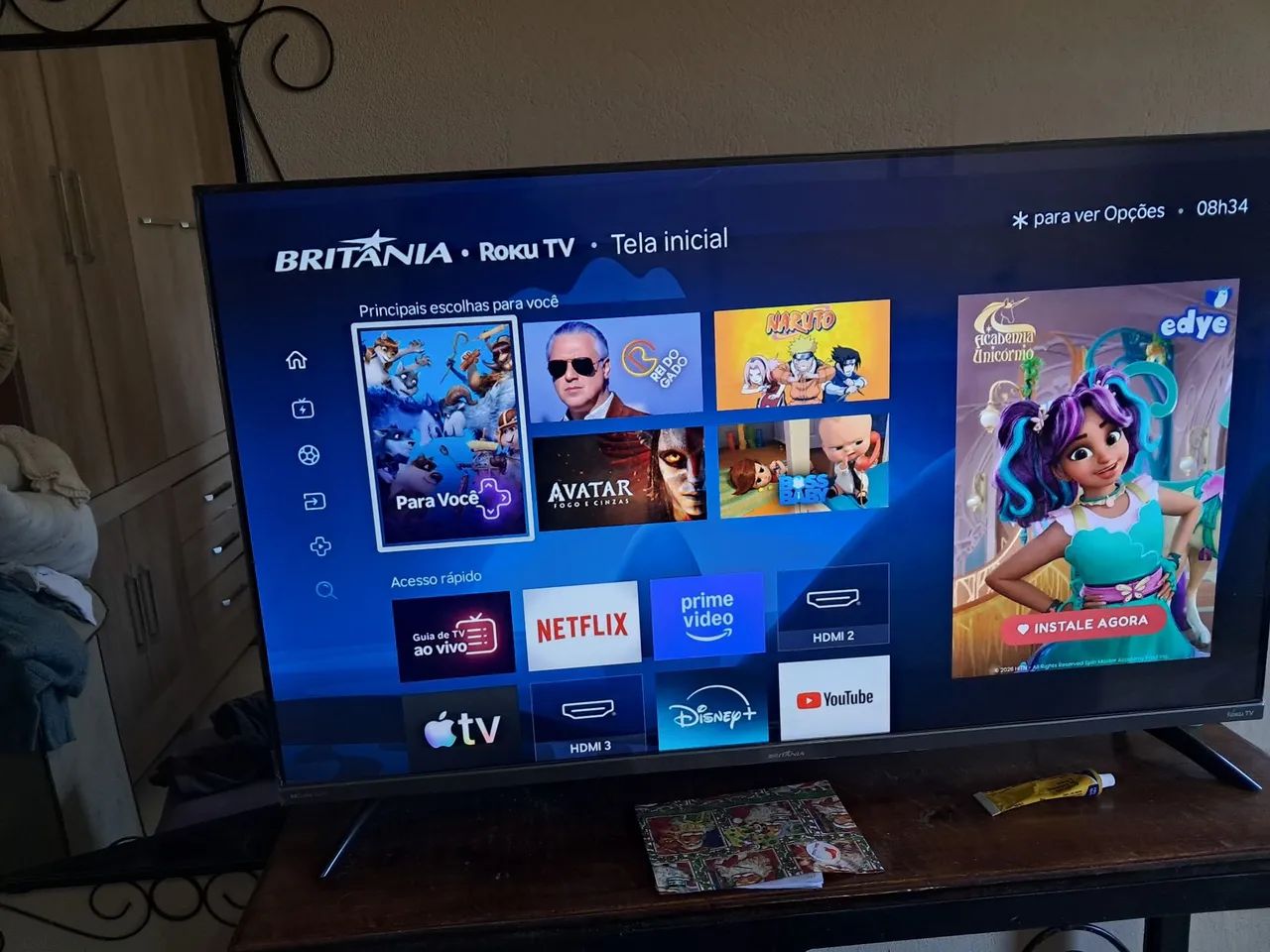Tv smart 43 polegadas ótimo estado..com nota fiscal 